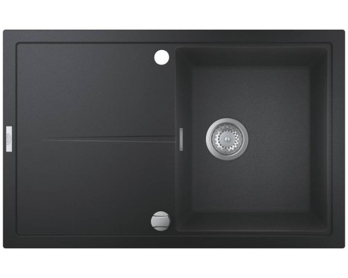 31639AP0 K400 Композитная мойка с крылом,780 x 500, черный гранит 31639AP0