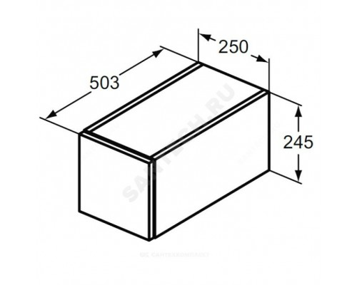 Шкаф ADAPTO св-кор/дер Ideal Standard U8419FF