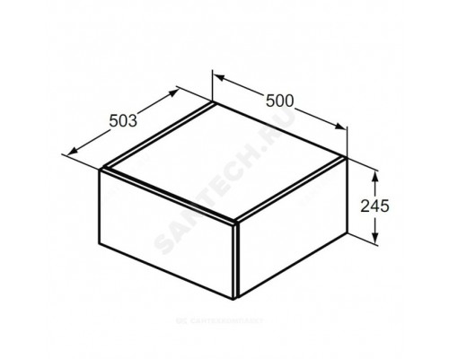 Шкаф ADAPTO св-кор/дер Ideal Standard U8419FF