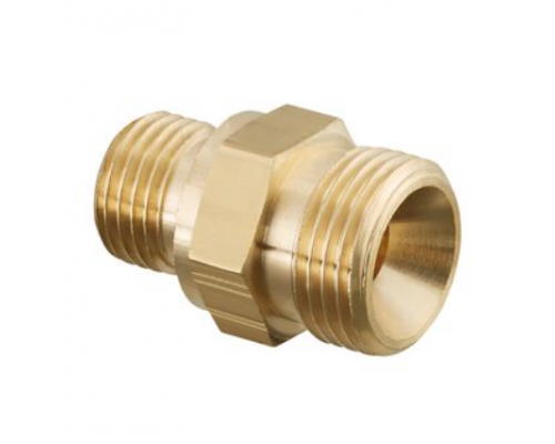 Двойной ниппель Ofix-Oil, латунь, G 3/8 х G 3/8