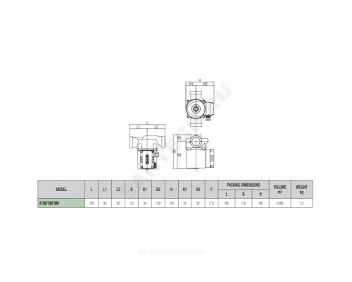 Насос циркул A 50/180 XM PN10 230В б/к DAB 505802041 Насос циркул A 50/180 XM PN10 230В б/к DAB 505802041