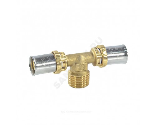 Тройник МП пресс лат Дн20х1/2"х20 НР Giacomini RM153Y037