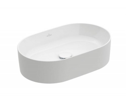 Раковина, Villeroy&Boch, Collaro, шгв 560-360-145, отверстия для смесителя-отсутствуют, CeramicPlus, цвет-альпийский белый