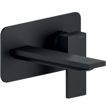 SE124198BM SEVEN смеситель для раковины настенный (внешняя часть), матовый черный SE124198BM