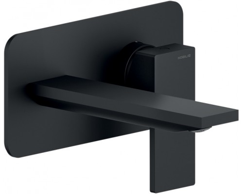 SE124198BM SEVEN смеситель для раковины настенный (внешняя часть), матовый черный SE124198BM