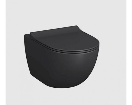Унитаз, Vitra, Sento, подвесной, шгв 365-540-340, VitrA Hygiene, цвет-черный матовый, тип дефекта - царапины