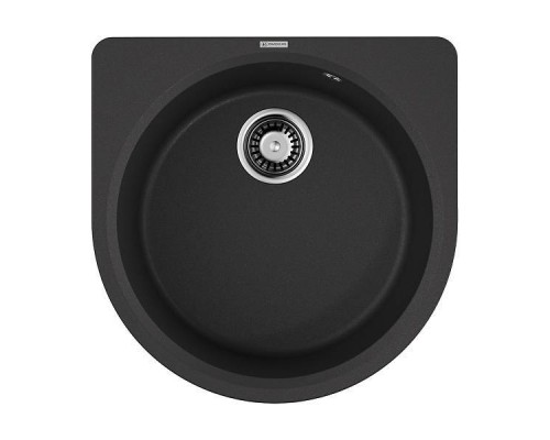 Omoikiri Akegata 51-BL Кухонная мойка Artgranit 51x51 см, цвет: черный 4993758