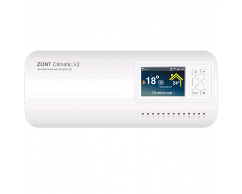 Регулятор ZONT Climatic.V2, погодозависимый автоматический, для управления комплексными системами отопления и ГВС