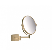Косметическое зеркало, Hansgrohe, AddStoris, цвет-шлифованная бронза