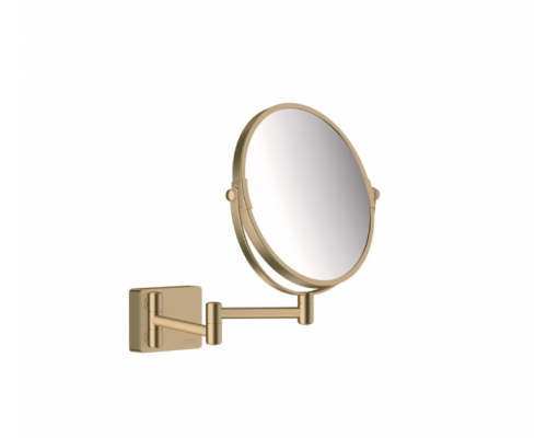 Косметическое зеркало, Hansgrohe, AddStoris, цвет-шлифованная бронза