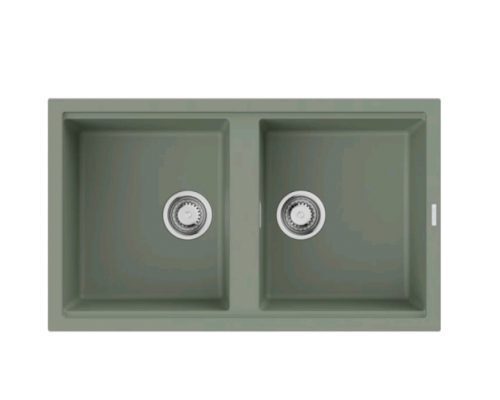 Мойка, Omoikiri, Kitagawa, шгв 860-510-200, отверстия для смесителя-отсутствуют, цвет-wind green