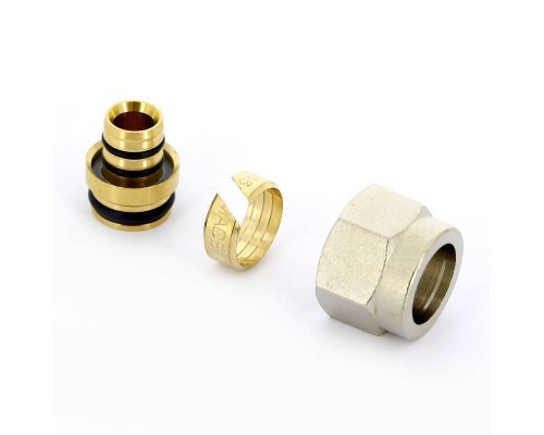 Соединитель обжим-В Uni-Fitt 20(2.8)х3/4" ЕК для полиэтиленовых труб