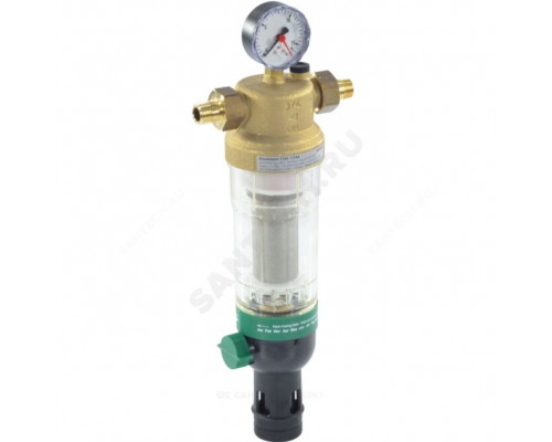 Фильтр T-обр лат F76S Ду32 Ру16 р/р 40C с обратной промывкой сл кран Honeywell F76S-11/4"AA Фильтр T-обр лат F76S Ду32 Ру16 р/р 40C с обратной промывкой сл кран Honeywell F76S-11/4"AA