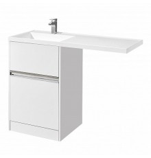 1A2359K1LH010 Набор: 1A235901LH010 Тумба-умывальник Лондри 60/ 1A72843KLH01L Раковина Лондри 120 левая, бел. 1A2359K1LH010