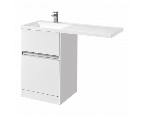 1A2359K1LH010 Набор: 1A235901LH010 Тумба-умывальник Лондри 60/ 1A72843KLH01L Раковина Лондри 120 левая, бел. 1A2359K1LH010