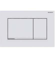 115.883.JT.1 клавиша двойного смыва Sigma 30 NEW к 111.300/350/361/362/380/390/796 не оставляет отпечатков пальцев, белый мат/хром глянц/белый мат 115.883.JT.1