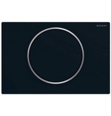 115.758.14.5 Смывная клавиша Geberit Sigma10 смыв/стоп к 111.300/350/361/362/380/390/796, черный матовый лак, легко чистящееся покрытие/полированное 115.758.14.5