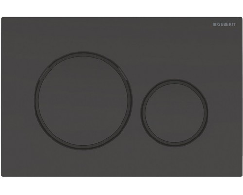 115.882.DW.1 Клавиша смыва Sigma 20, двойной смыв, к 111.300/350/361/362/380/390/796 черн глянц, черн мат 115.882.DW.1