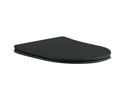 AQ0105-MB Крышка-сиденье черное матовое для ЕВРОПА/ ВЕГАAQ1901/ AQ1902/ AQ1905/ AQ1906 AQ0105-MB