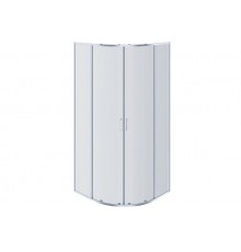 AQ ARI RO 10020CH Душевой уголок 1/4 круга, двери раздвижные 1000x1000x2000, профиль хром, стекло прозрачное AQ ARI RO 10020CH