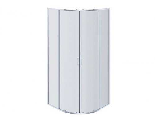 AQ ARI RO 10020CH Душевой уголок 1/4 круга, двери раздвижные 1000x1000x2000, профиль хром, стекло прозрачное AQ ARI RO 10020CH