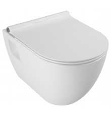 SM46SL Smart унитаз подвесной, безободковый, с тонким сиденьем с микролифтом, Serel SM46SL