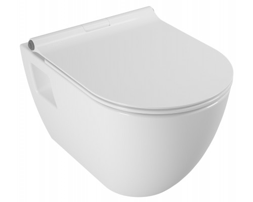 SM46SL Smart унитаз подвесной, безободковый, с тонким сиденьем с микролифтом, Serel SM46SL