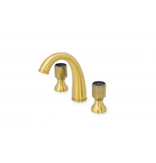 Boheme Royal Cristal Смеситель для раковины на 3 отв., без дк, длина излива 13,8 см, цвет: bronze 317-Royal/CRST black