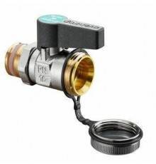 Кран шаровой Optiflex KFE DN15, G 1/2, PN10, латунь, снаружи никелированный
