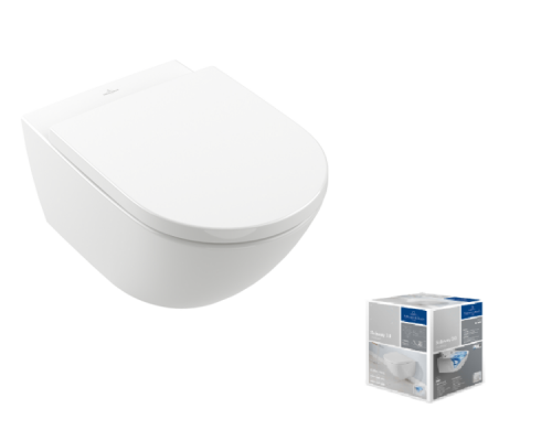 Унитаз, Villeroy Boch, Subway 3.0, подвесной, шгв 370-560-360, цвет-альпийский белый, комбинированная упаковка
