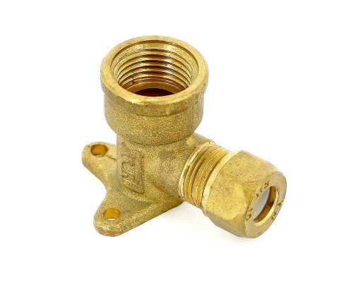 Водорозетка обжим-В с пластиковым кольцом TIEMME 10х1/2"