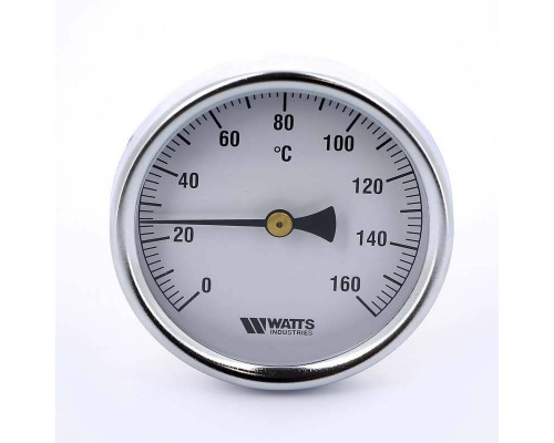 Термометр биметаллический F+R801 WATTS Ind 80мм 160°C гильза 50мм