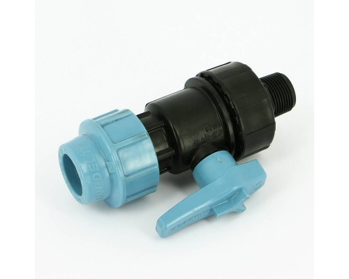Кран НВ Unidelta 3/4" для труб ПНД полипропилен PP-B