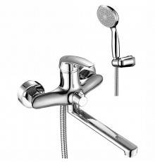 LM0417CLINARAСмеситель универсальный с плоск. изливом 200мм, дивертор с керамич. пластинами, хр LM0417C