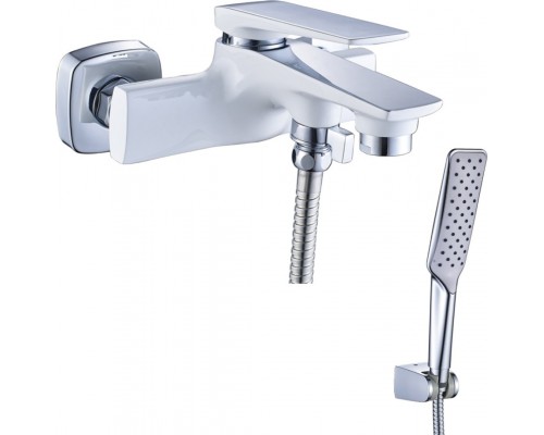 LM5914CWALLEGROСмеситель для ванны с коротким изливом, хром/белый LM5914CW
