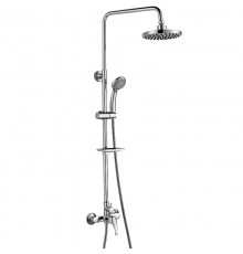 A35-45 Смеситель одноручный (35мм) для душа с верхней лейкойТропический дождьи 3-ф. лейкой, хром A35-45