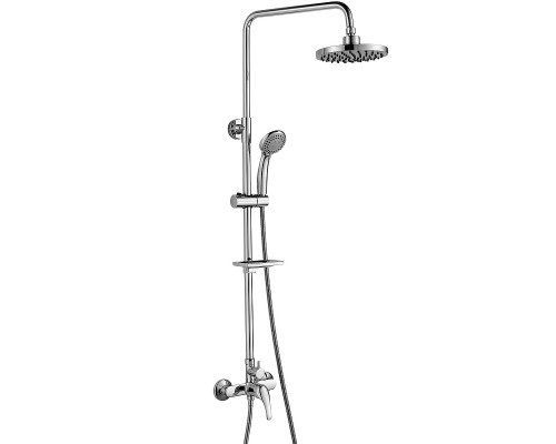 A35-45 Смеситель одноручный (35мм) для душа с верхней лейкойТропический дождьи 3-ф. лейкой, хром A35-45