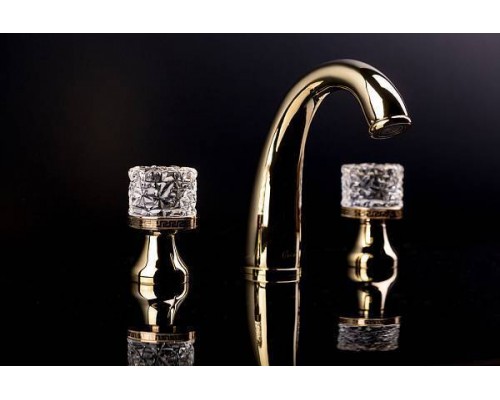 Boheme Crystal Смеситель для раковины высокий, цвет: золото глянцевое 292-CRST Boheme Crystal Смеситель для раковины высокий, цвет: золото глянцевое 292-CRST
