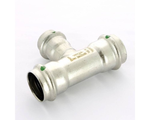 Тройник пресс нержавеющая сталь Sanpress Inox VIEGA 28х22х28