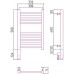 Сунержа Богема 3.0 Полотенцесушитель электрический 30x50h, лев., цвет: мат. белый 30-5804-5030