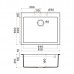 Omoikiri Bosen 61-BL Кухонная мойка Tetogranit 61x50 см, цвет: черный 4991209