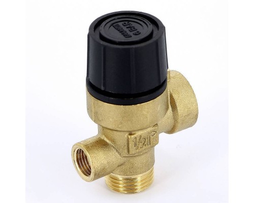 Клапан предохранительный НВ с отверстием для манометра 1/4" EMMETI 1/2" 6 бар