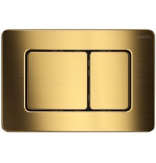 KDI-0000041 (003G) Панель смыва нержавеющая сталь/PVD, цвет Титановое золото матовое (клавиши квадрат) KDI-0000041