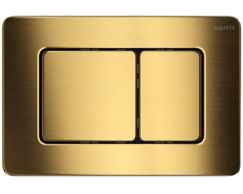 KDI-0000041 (003G) Панель смыва нержавеющая сталь/PVD, цвет Титановое золото матовое (клавиши квадрат) KDI-0000041