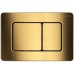 KDI-0000041 (003G) Панель смыва нержавеющая сталь/PVD, цвет Титановое золото матовое (клавиши квадрат) KDI-0000041