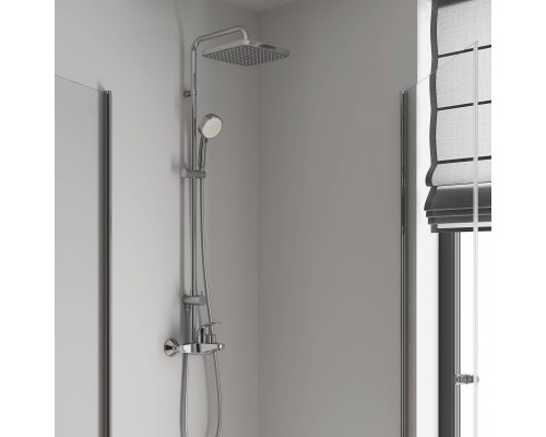 26693000 Tempesta Cosmopolitan 250 Душевая система, с однорычажным смесителем для ванны, излив 202 мм, хром 26693000