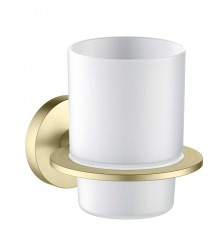 AQ4204BG ОБЕРОН стакан с держателем, шлиф. золото AQ4204BG
