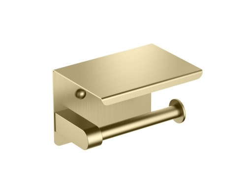 AQ4939BG ЕВРОПА бумагодержатель с полкой, шлиф. золото AQ4939BG