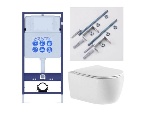 Set AQUATEK ЕВРОПА new cm T (рама AQUATEK Standard INS-0000012+звукоизоляционная прокладка+унитаз ЕВРОПА AQ1106T-00+KKI-0000001) Set AQUATEK ЕВРОПА new cm T