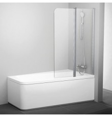 10CVS2-100 R блестящая+транспарент, шторка на ванну двухэлементная, серия 10° 7QRA0C03Z1